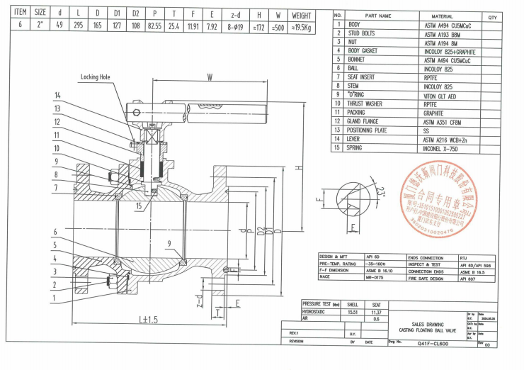 Casting Floating Ball Valve