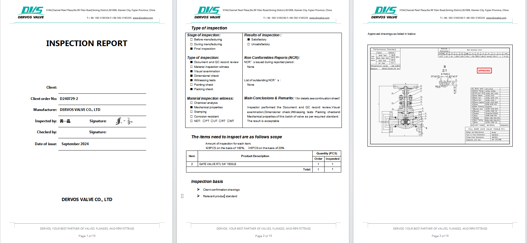 Full Bore Gate Valve