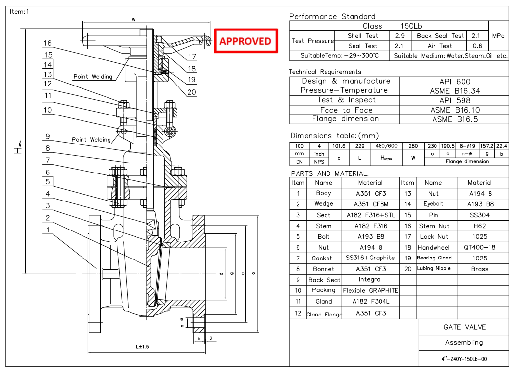 Stainless Steel Gate Valve