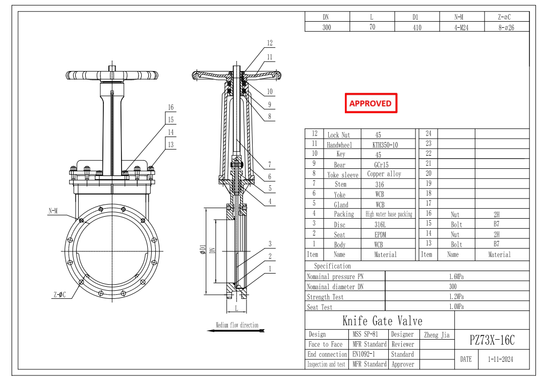 Knife Gate Valve 