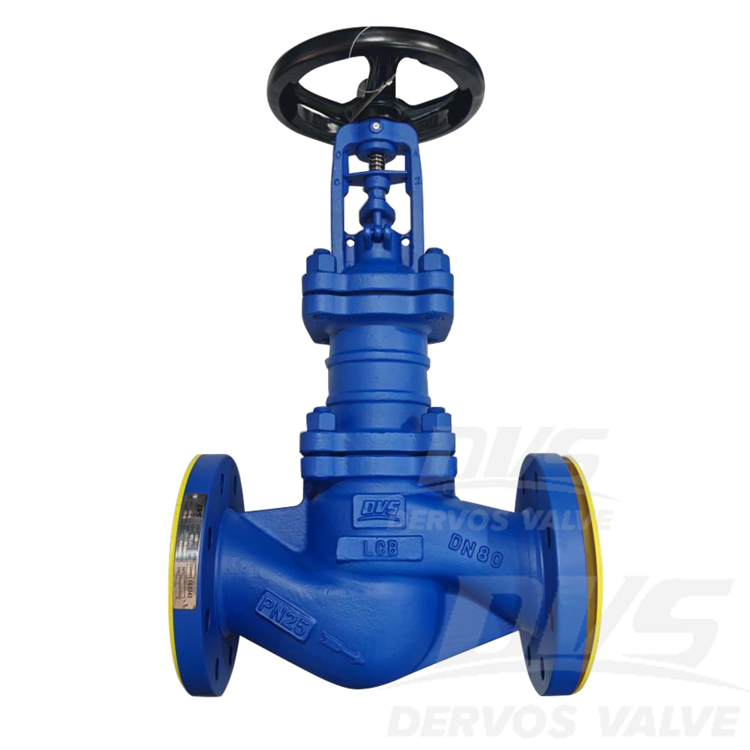 Cast Steel Globe Valve DN80 PN25 LCB EN1092-1 D