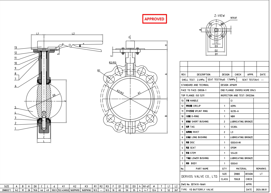Wafer Butterfly Valve