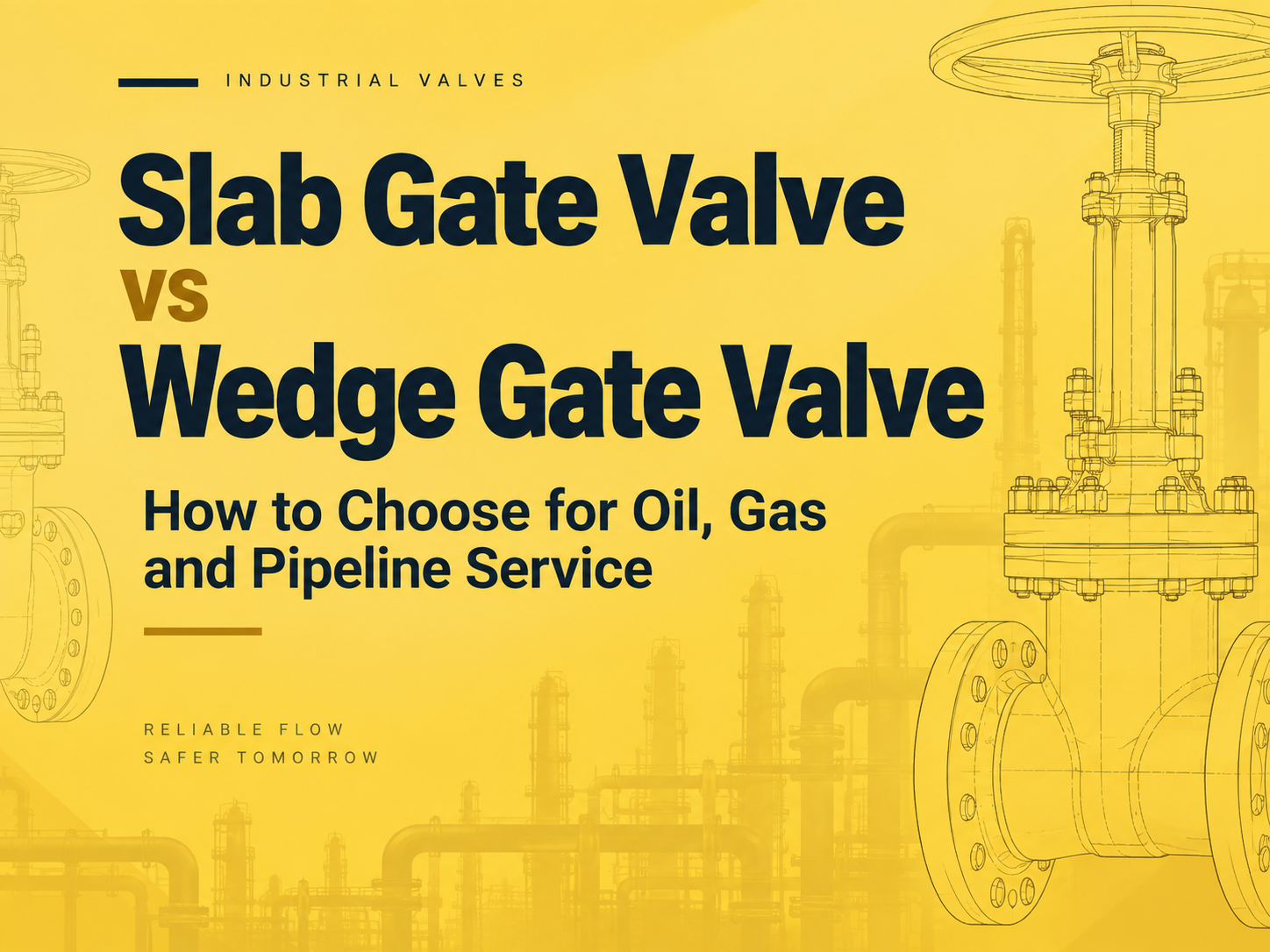 Slab Gate Valve vs Wedge Gate Valve: How to Choose for Oil, Gas and Pipeline Service